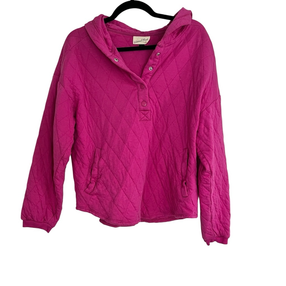 Universal Thread Fuchsia Quilted Hoodie